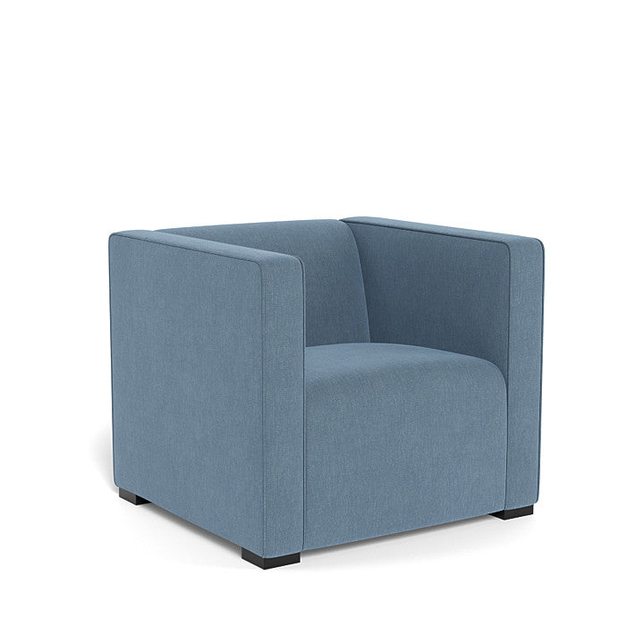 Monte Cub Chair (Espresso Base) SPECIAL ORDER-Nursery-Monte Design-Performance Heathered: Denim Blue-031623 ES DB-babyandme.ca