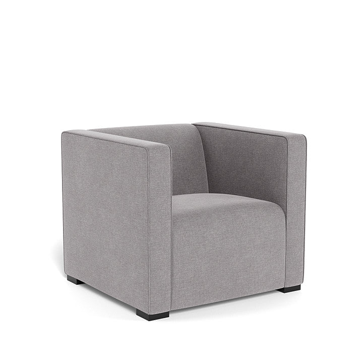 Monte Cub Chair (Espresso Base) SPECIAL ORDER-Nursery-Monte Design-Performance Heathered: Pebble Grey-031623 ES PB-babyandme.ca