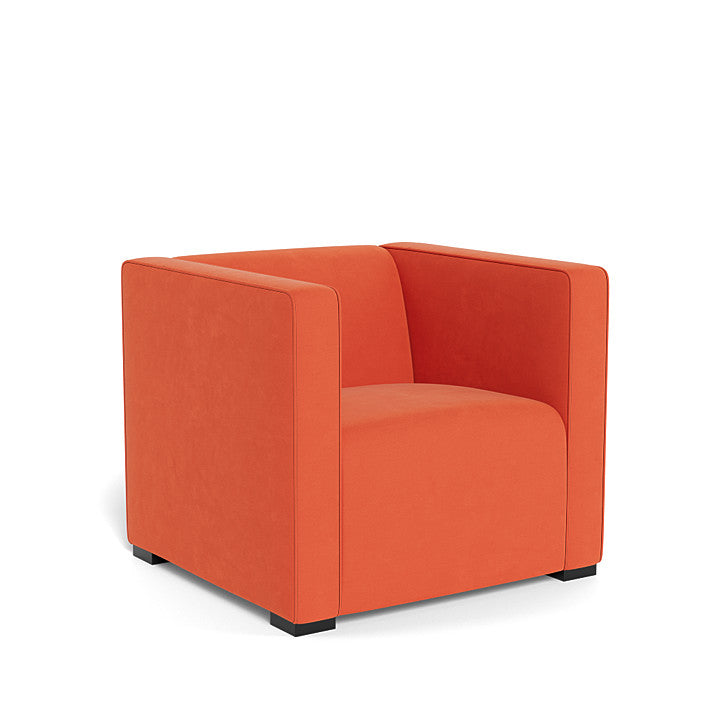 Monte Cub Chair (Espresso Base) SPECIAL ORDER-Nursery-Monte Design-Performance Microfiber: Orange-031623 ES MO-babyandme.ca