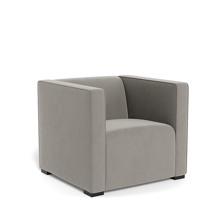 Monte Cub Chair (Espresso Base) SPECIAL ORDER-Nursery-Monte Design-Performance Velvet: Mineral Grey Velvet-031623 ES GV-babyandme.ca