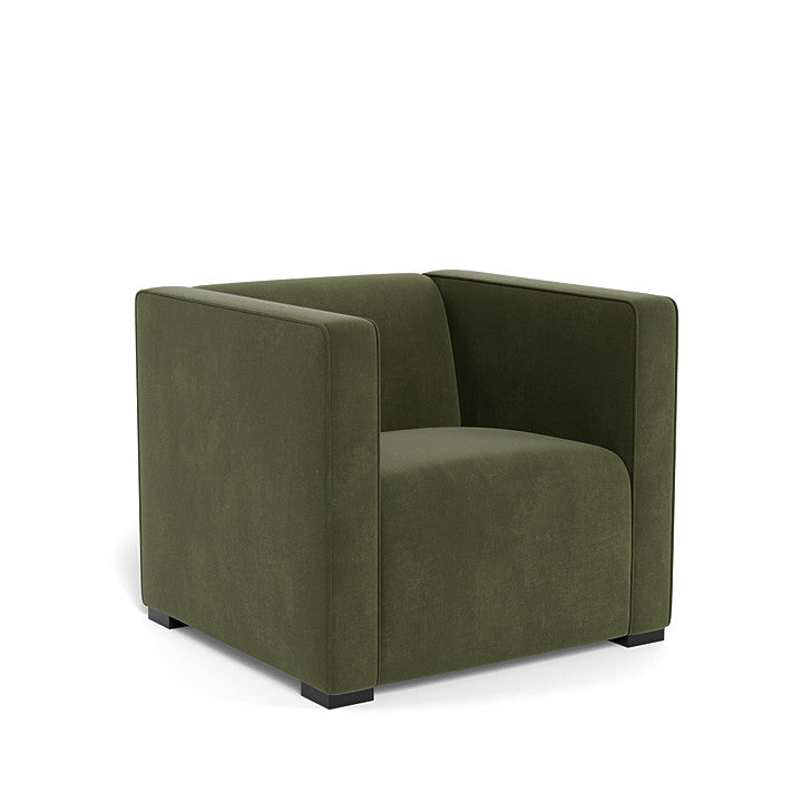 Monte Cub Chair (Espresso Base) SPECIAL ORDER-Nursery-Monte Design-Performance Velvet: Moss Green Velvet-031623 ES MV-babyandme.ca