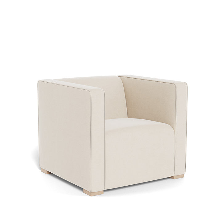 Monte Cub Chair (Maple Base) SPECIAL ORDER-Nursery-Monte Design-Brushed Cotton-Linen: Beach-031623 MP BE-babyandme.ca