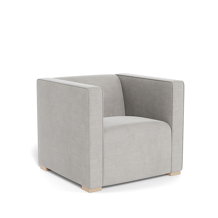 Monte Cub Chair (Maple Base) SPECIAL ORDER-Nursery-Monte Design-Brushed Cotton-Linen: Smoke-031623 MP SM-babyandme.ca