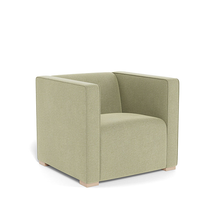 Monte Cub Chair (Maple Base) SPECIAL ORDER-Nursery-Monte Design-Performance Heathered: Sage Green-031623 MP SG-babyandme.ca