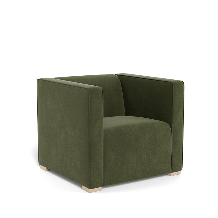 Monte Cub Chair (Maple Base) SPECIAL ORDER-Nursery-Monte Design-Performance Velvet: Moss Green Velvet-031623 MP MV-babyandme.ca