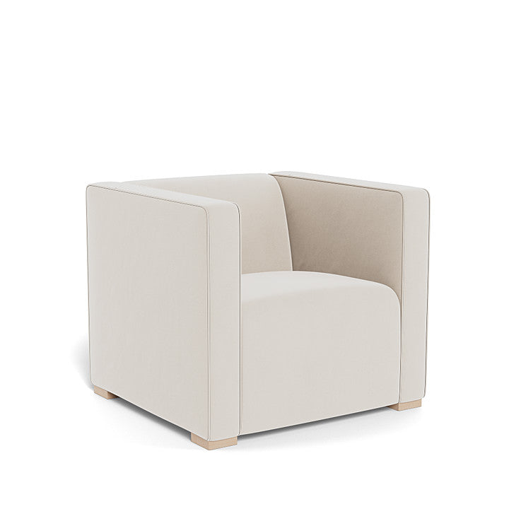 Monte Cub Chair (Maple Base) SPECIAL ORDER-Nursery-Monte Design-Performance Velvet: Stone Velvet-031623 MP SV-babyandme.ca