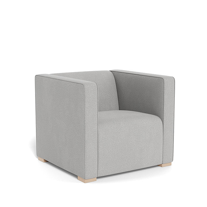 Monte Cub Chair (Maple Base) SPECIAL ORDER-Nursery-Monte Design-Performance Weave: Cloud Grey-031623 MP CG-babyandme.ca