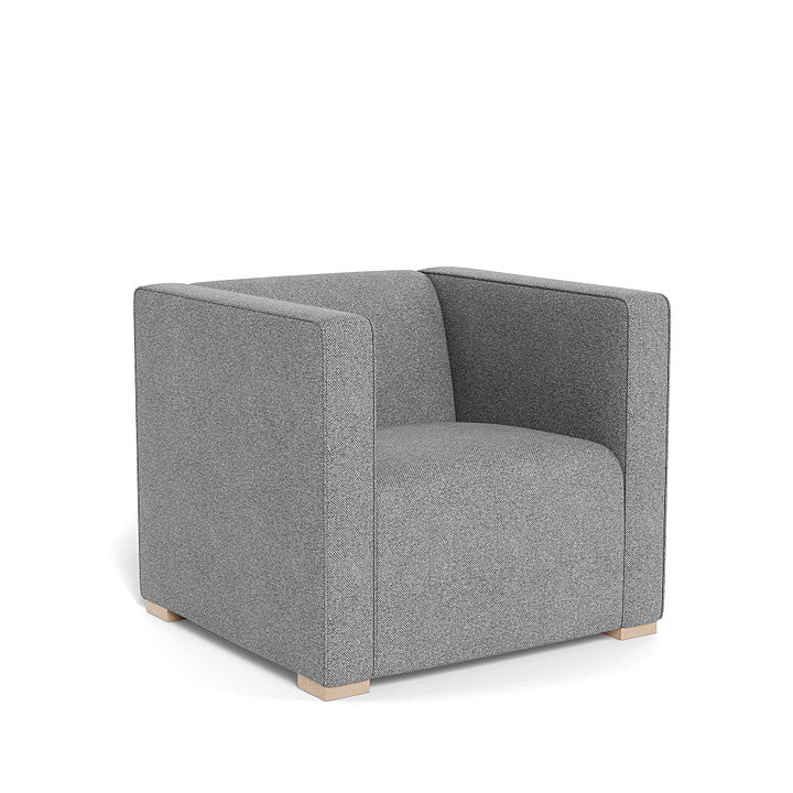 Monte Cub Chair (Maple Base) SPECIAL ORDER-Nursery-Monte Design-Performance Weave: Pepper Grey-031623 MP PG-babyandme.ca