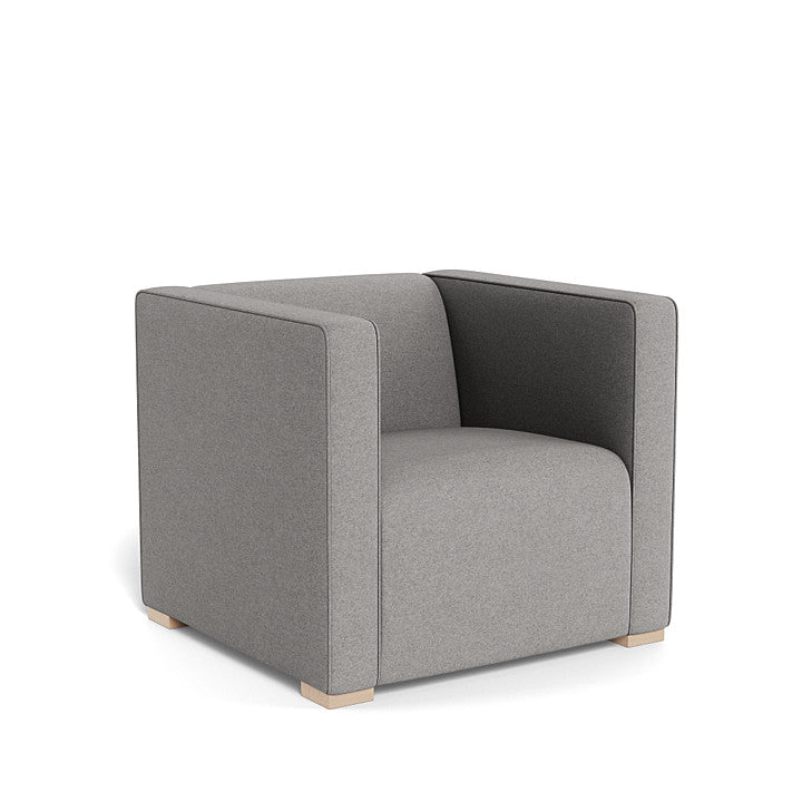 Monte Cub Chair (Maple Base) SPECIAL ORDER-Nursery-Monte Design-Premium Wool: Light Grey Italian Wool-031623 MP LG-babyandme.ca