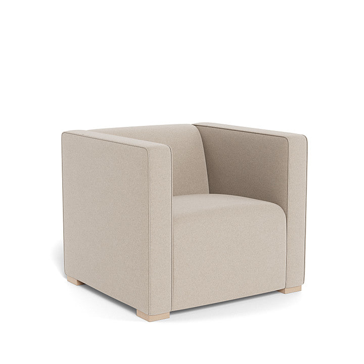 Monte Cub Chair (Maple Base) SPECIAL ORDER-Nursery-Monte Design-Premium Wool: Oatmeal Italian Wool-031623 MP OM-babyandme.ca