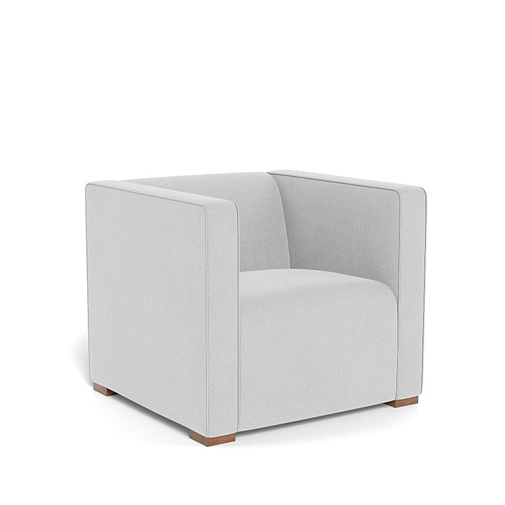 Monte Cub Chair (Walnut Base) SPECIAL ORDER-Nursery-Monte Design-Performance Heathered: Ash-031623 WN AS-babyandme.ca