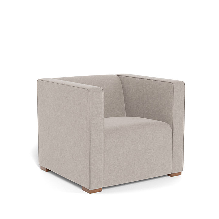 Monte Cub Chair (Walnut Base) SPECIAL ORDER-Nursery-Monte Design-Performance Heathered: Sand-031623 WN SA-babyandme.ca