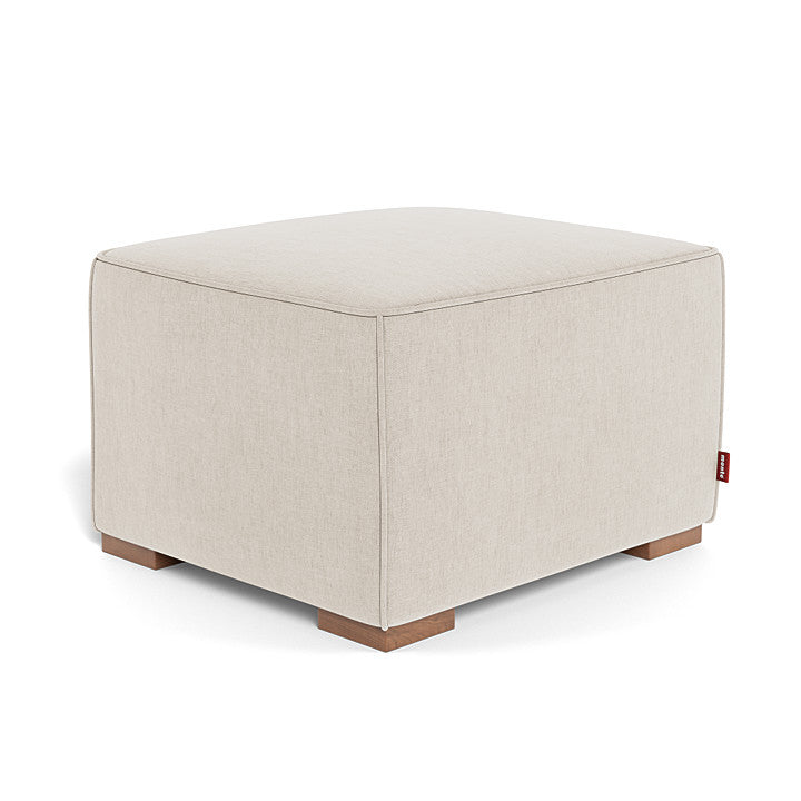 Monte Cub Ottoman (Walnut Base) SPECIAL ORDER-Nursery-Monte Design-Performance Heathered: Dune-030782 WN DN-babyandme.ca