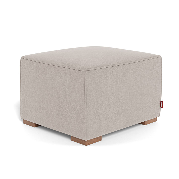 Monte Cub Ottoman (Walnut Base) SPECIAL ORDER-Nursery-Monte Design-Performance Heathered: Sand-030782 WN SA-babyandme.ca