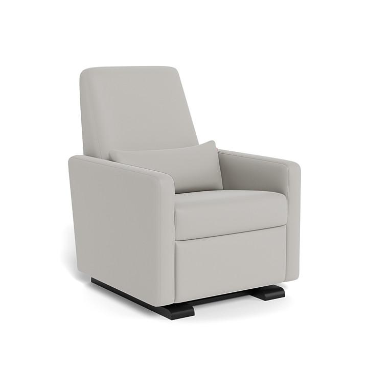 Monte Grano Glider Recliner (Espresso Base) SPECIAL ORDER-Nursery-Monte Design-Enviroleather: Grey-011163 ES GY-babyandme.ca