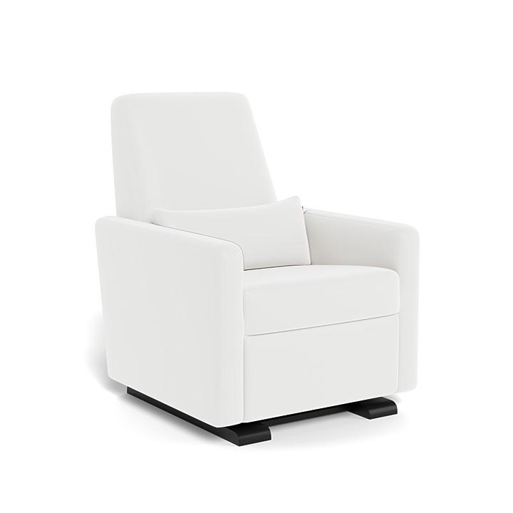 Monte Grano Glider Recliner (Espresso Base) SPECIAL ORDER-Nursery-Monte Design-Enviroleather: White-011163 ES WH-babyandme.ca