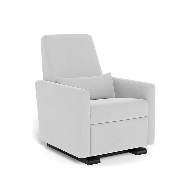 Monte Grano Glider Recliner (Espresso Base) SPECIAL ORDER-Nursery-Monte Design-Performance Heathered: Ash-011163 ES AS-babyandme.ca