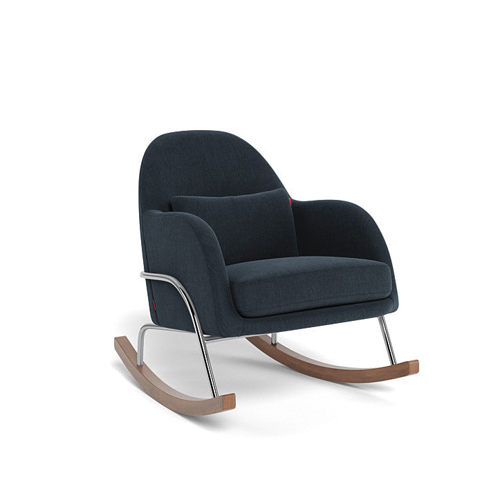 Monte Jackie Rocker (Chrome Frame) SPECIAL ORDER-Nursery-Monte Design-Performance Heathered: Deep Navy-026057 CM NY-babyandme.ca