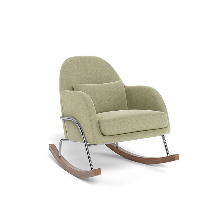 Monte Jackie Rocker (Chrome Frame) SPECIAL ORDER-Nursery-Monte Design-Performance Heathered: Sage Green-026057 CM SG-babyandme.ca