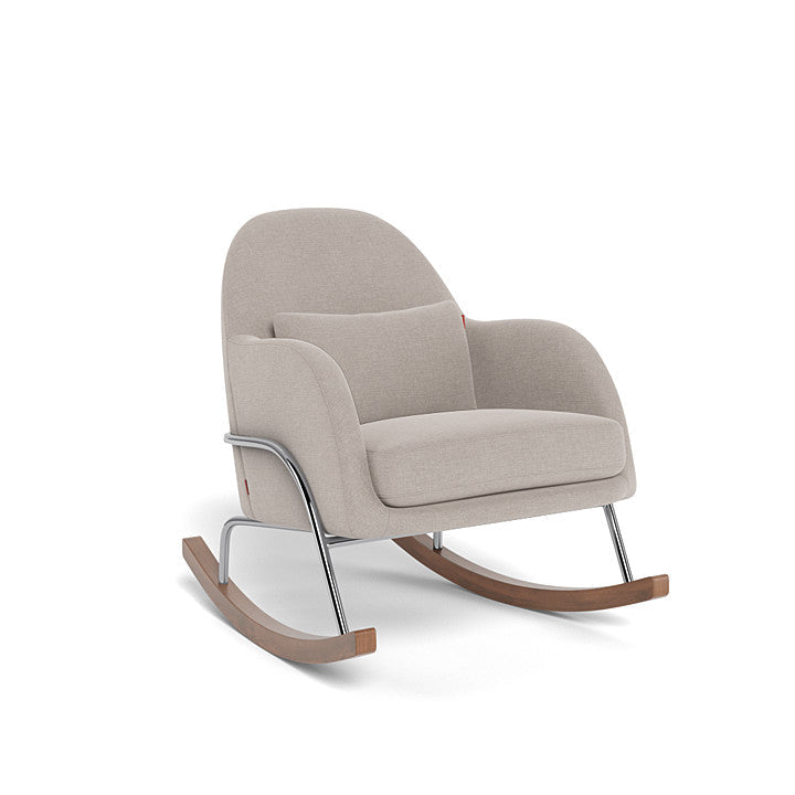 Monte Jackie Rocker (Chrome Frame) SPECIAL ORDER-Nursery-Monte Design-Performance Heathered: Sand-026057 CM SA-babyandme.ca