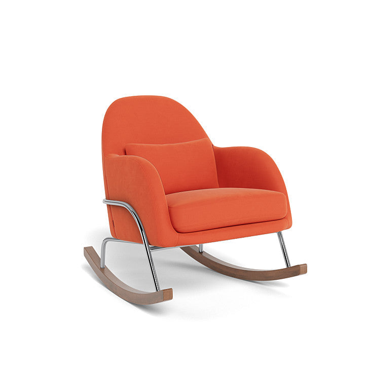 Monte Jackie Rocker (Chrome Frame) SPECIAL ORDER-Nursery-Monte Design-Performance Microfiber: Orange-026057 CM MO-babyandme.ca