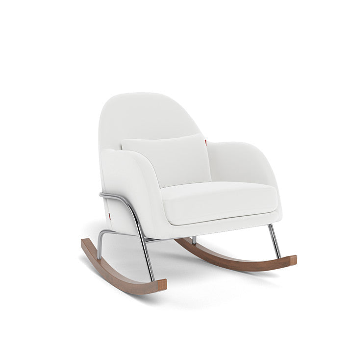 Monte Jackie Rocker (Chrome Frame) SPECIAL ORDER-Nursery-Monte Design-Performance Microfiber: White-026057 CM MW-babyandme.ca