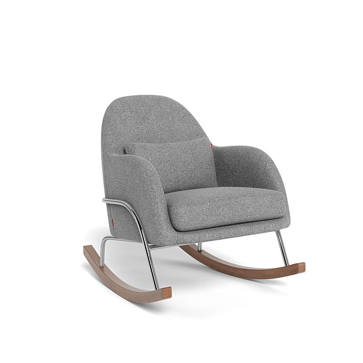 Monte Jackie Rocker (Chrome Frame) SPECIAL ORDER-Nursery-Monte Design-Performance Weave: Pepper Grey-026057 CM PG-babyandme.ca