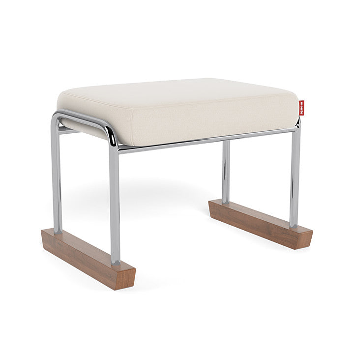 Monte Jackson Collection Ottoman (Chrome Frame) SPECIAL ORDER-Nursery-Monte Design-Brushed Cotton-Linen: Beach-011154 CM BE-babyandme.ca