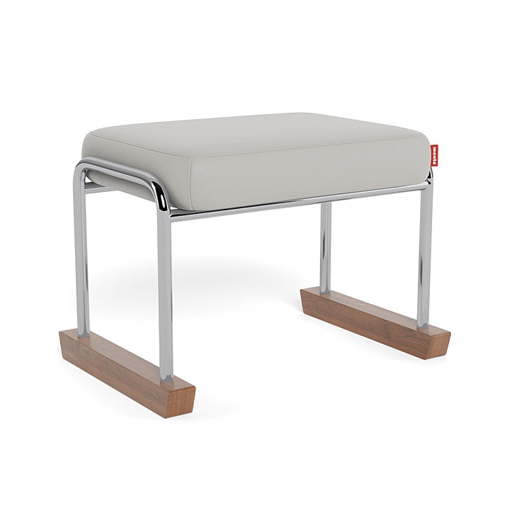 Monte Jackson Collection Ottoman (Chrome Frame) SPECIAL ORDER-Nursery-Monte Design-Enviroleather: Grey-011154 CM GY-babyandme.ca