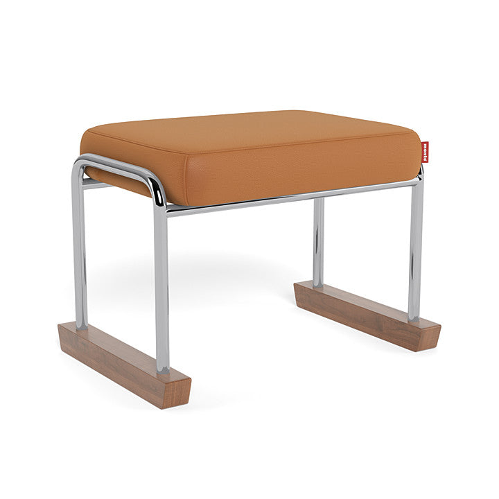 Monte Jackson Collection Ottoman (Chrome Frame) SPECIAL ORDER-Nursery-Monte Design-Enviroleather: Tan-011154 CM TN-babyandme.ca