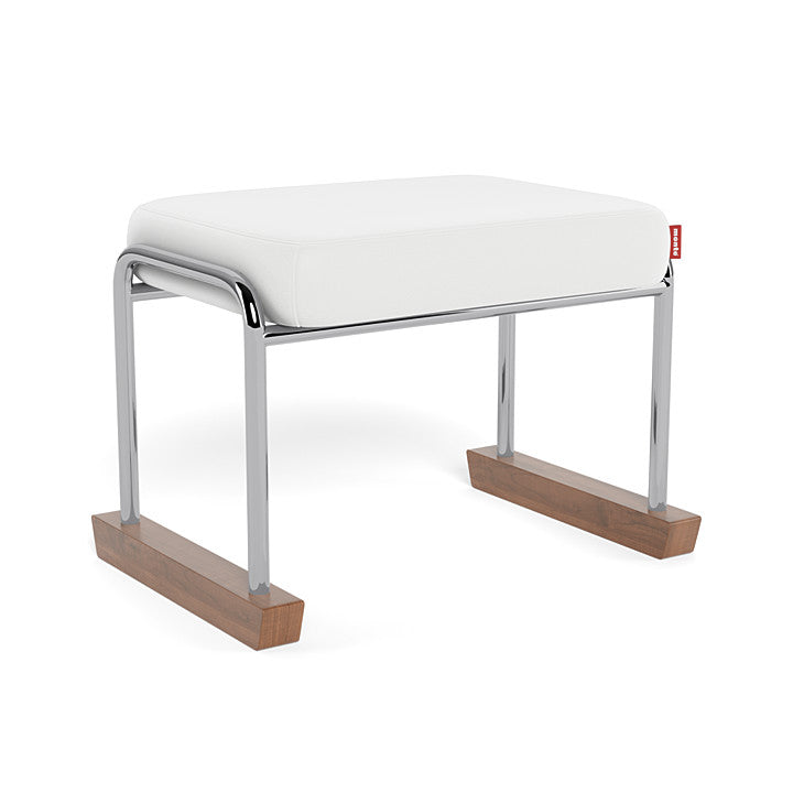 Monte Jackson Collection Ottoman (Chrome Frame) SPECIAL ORDER-Nursery-Monte Design-Enviroleather: White-011154 CM WH-babyandme.ca