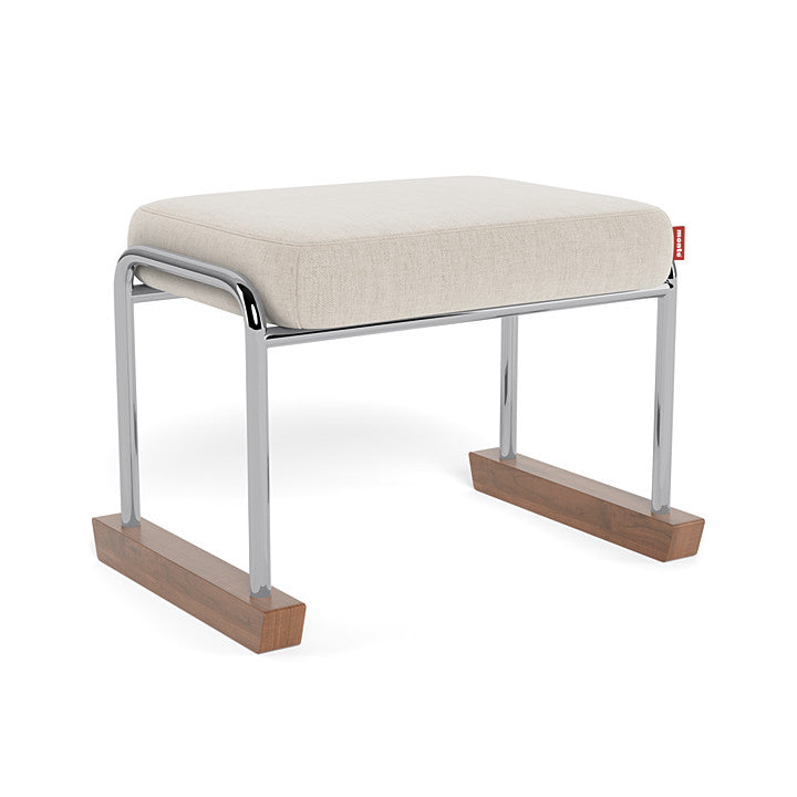 Monte Jackson Collection Ottoman (Chrome Frame) SPECIAL ORDER-Nursery-Monte Design-Performance Heathered: Dune-011154 CM DN-babyandme.ca