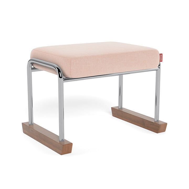 Monte Jackson Collection Ottoman (Chrome Frame) SPECIAL ORDER-Nursery-Monte Design-Performance Heathered: Petal Pink-011154 CM PP-babyandme.ca