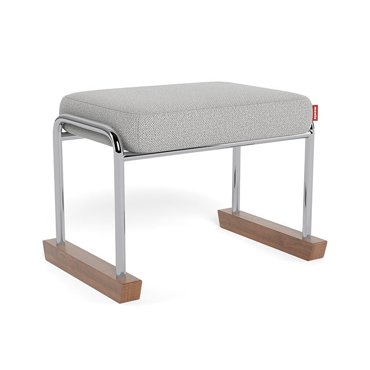 Monte Jackson Collection Ottoman (Chrome Frame) SPECIAL ORDER-Nursery-Monte Design-Performance Weave: Cloud Grey-011154 CM CG-babyandme.ca