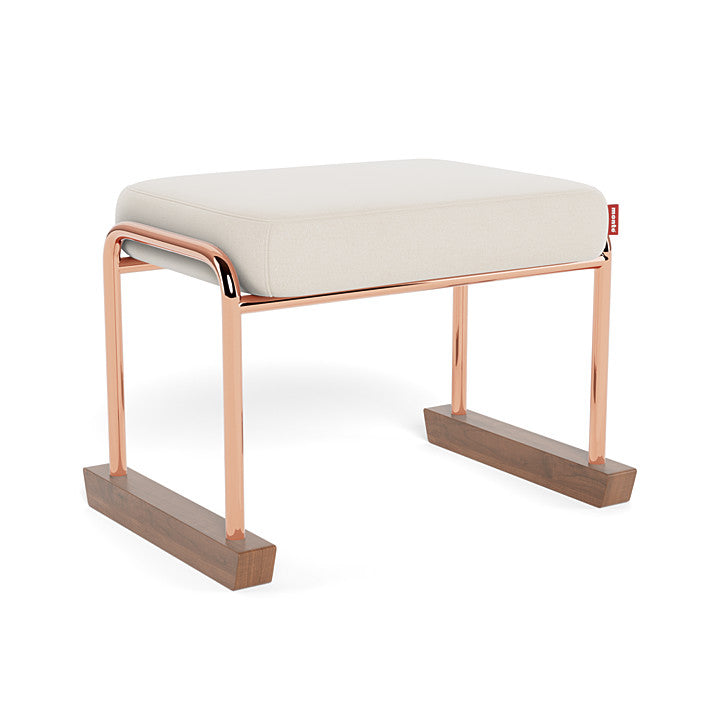 Monte Jackson Collection Ottoman (Rose Gold Copper Frame) SPECIAL ORDER-Nursery-Monte Design-Brushed Cotton-Linen: Beach-011154 RC BE-babyandme.ca
