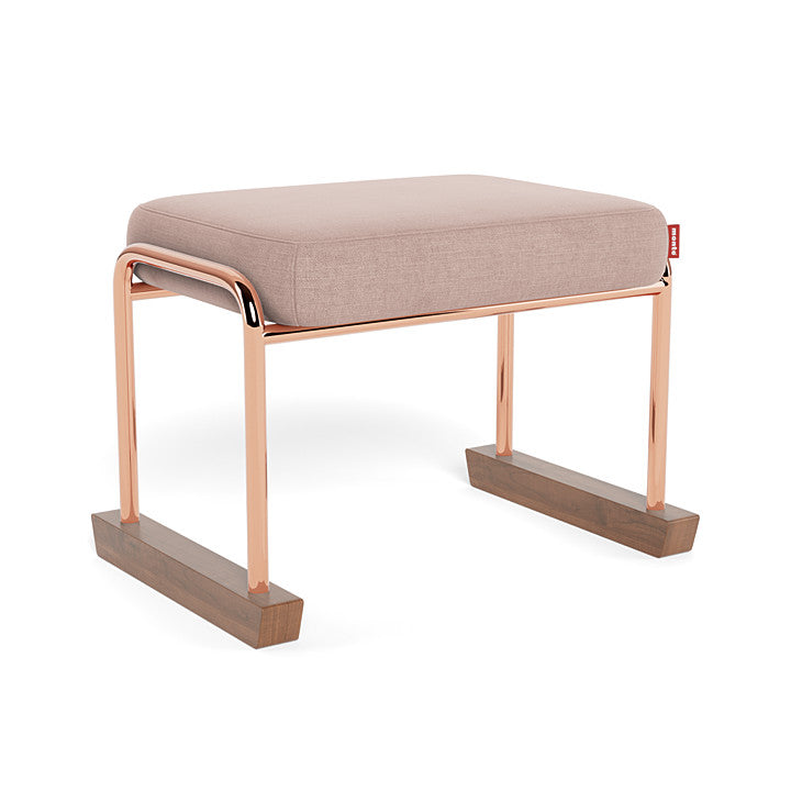 Monte Jackson Collection Ottoman (Rose Gold Copper Frame) SPECIAL ORDER-Nursery-Monte Design-Brushed Cotton-Linen: Blush-011154 RC BS-babyandme.ca