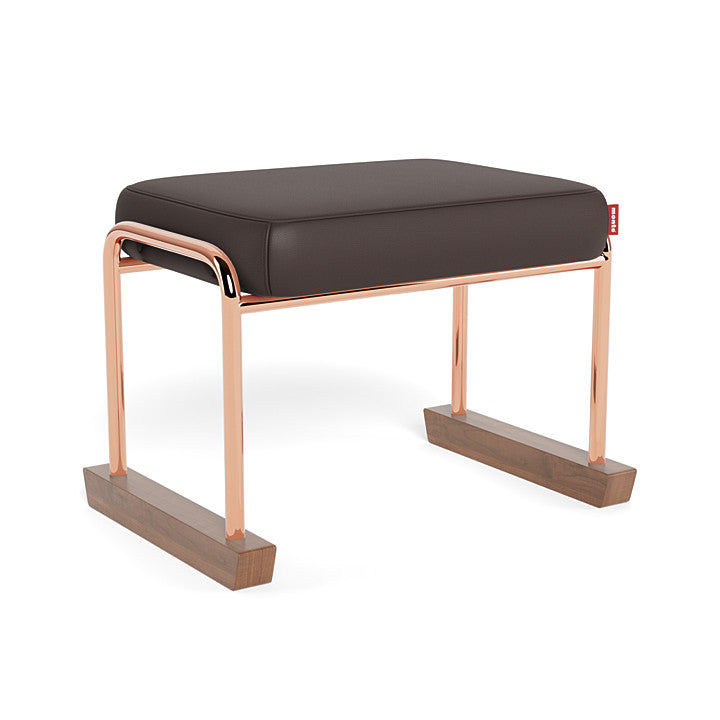 Monte Jackson Collection Ottoman (Rose Gold Copper Frame) SPECIAL ORDER-Nursery-Monte Design-Enviroleather: Brown-011154 RC BN-babyandme.ca