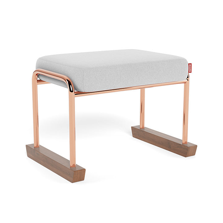 Monte Jackson Collection Ottoman (Rose Gold Copper Frame) SPECIAL ORDER-Nursery-Monte Design-Performance Heathered: Ash-011154 RC AS-babyandme.ca
