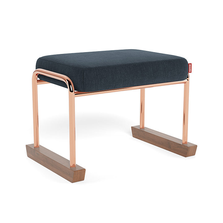 Monte Jackson Collection Ottoman (Rose Gold Copper Frame) SPECIAL ORDER-Nursery-Monte Design-Performance Heathered: Deep Navy-011154 RC NY-babyandme.ca