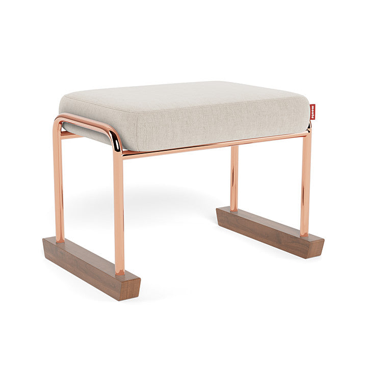 Monte Jackson Collection Ottoman (Rose Gold Copper Frame) SPECIAL ORDER-Nursery-Monte Design-Performance Heathered: Dune-011154 RC DN-babyandme.ca