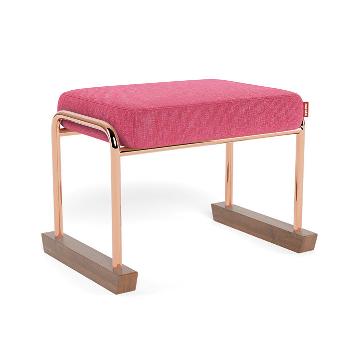 Monte Jackson Collection Ottoman (Rose Gold Copper Frame) SPECIAL ORDER-Nursery-Monte Design-Performance Heathered: Hot Pink-011154 RC HP-babyandme.ca