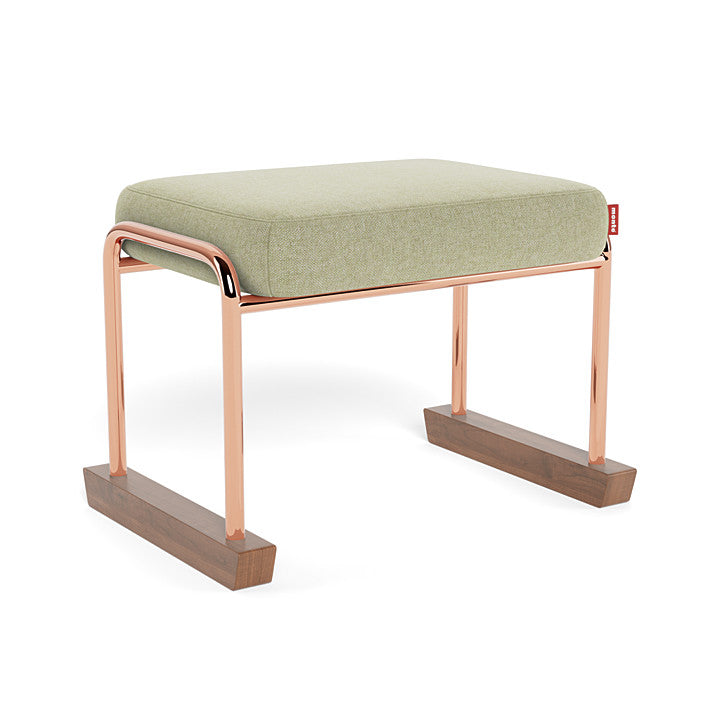 Monte Jackson Collection Ottoman (Rose Gold Copper Frame) SPECIAL ORDER-Nursery-Monte Design-Performance Heathered: Sage Green-011154 RC SG-babyandme.ca