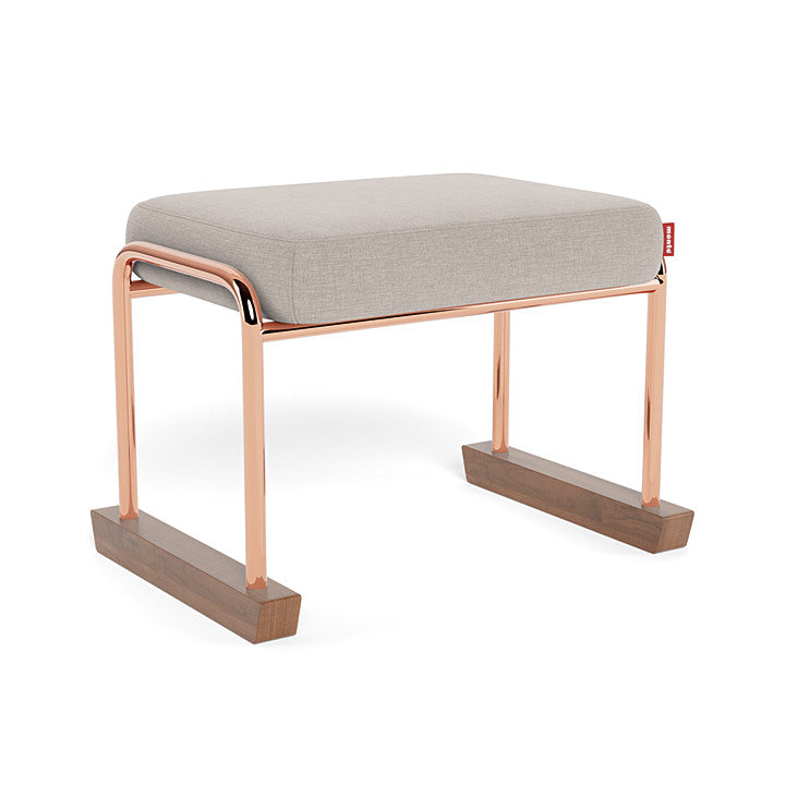 Monte Jackson Collection Ottoman (Rose Gold Copper Frame) SPECIAL ORDER-Nursery-Monte Design-Performance Heathered: Sand-011154 RC SA-babyandme.ca