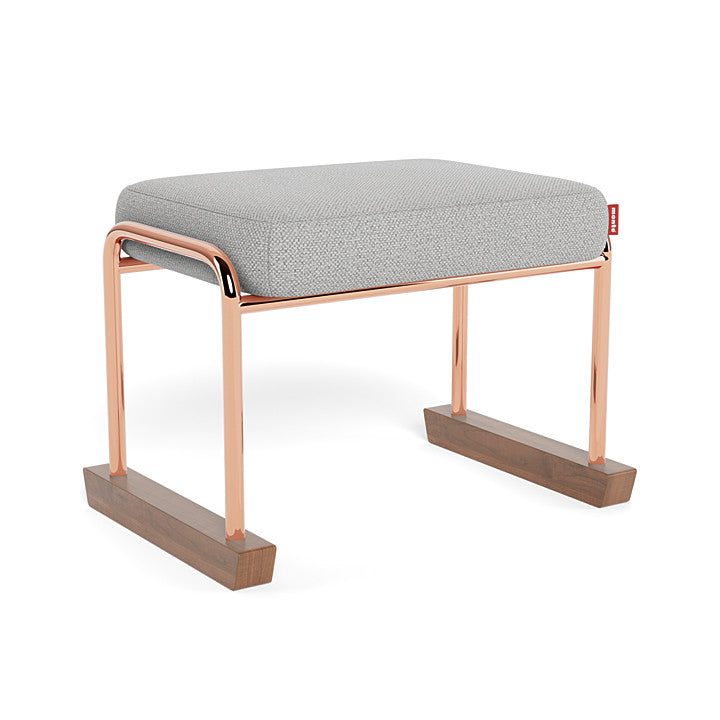 Monte Jackson Collection Ottoman (Rose Gold Copper Frame) SPECIAL ORDER-Nursery-Monte Design-Performance Weave: Cloud Grey-011154 RC CG-babyandme.ca
