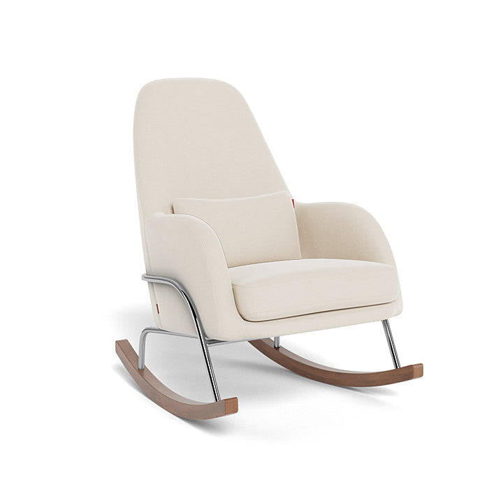 Monte Jackson Rocker (Chrome Frame) SPECIAL ORDER-Nursery-Monte Design-Brushed Cotton-Linen: Beach-011153 CM BE-babyandme.ca