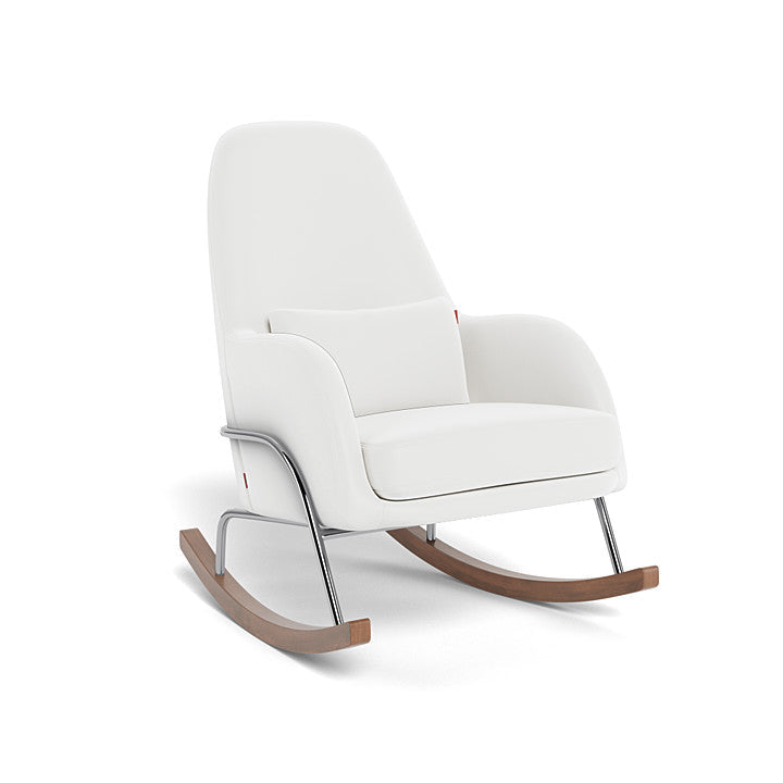 Monte Jackson Rocker (Chrome Frame) SPECIAL ORDER-Nursery-Monte Design-Enviroleather: White-011153 CM WH-babyandme.ca