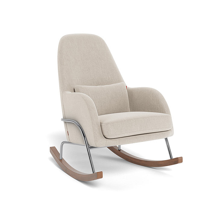 Monte Jackson Rocker (Chrome Frame) SPECIAL ORDER-Nursery-Monte Design-Performance Heathered: Dune-011153 CM DN-babyandme.ca