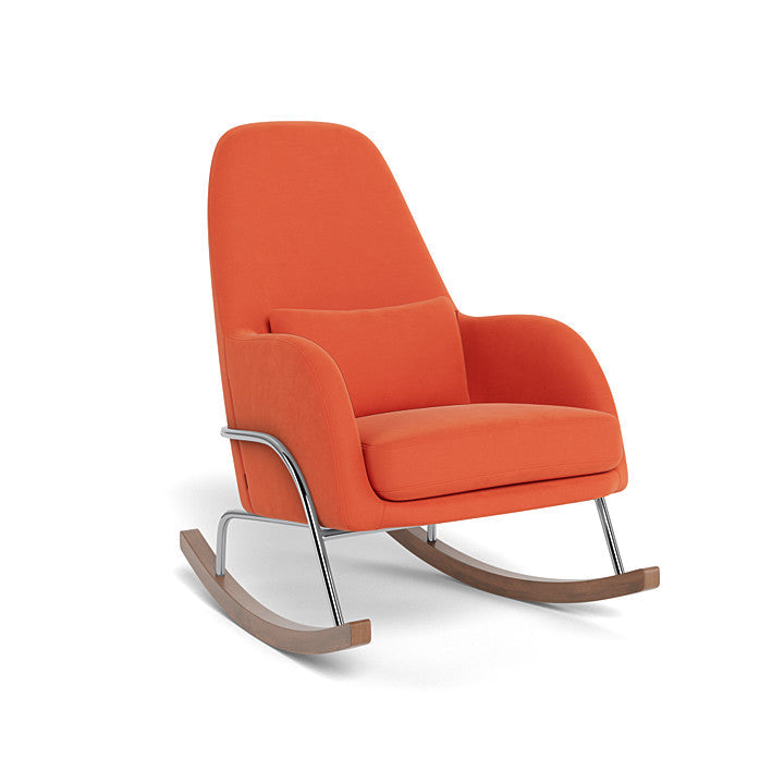 Monte Jackson Rocker (Chrome Frame) SPECIAL ORDER-Nursery-Monte Design-Performance Microfiber: Orange-011153 CM MO-babyandme.ca