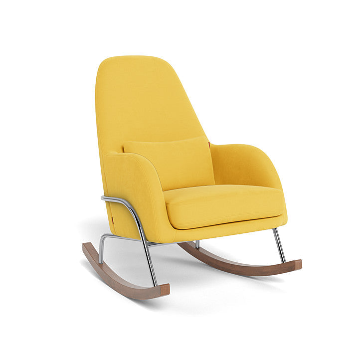 Monte Jackson Rocker (Chrome Frame) SPECIAL ORDER-Nursery-Monte Design-Performance Microfiber: Yellow-011153 CM MY-babyandme.ca