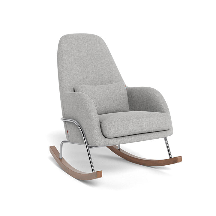 Monte Jackson Rocker (Chrome Frame) SPECIAL ORDER-Nursery-Monte Design-Performance Weave: Cloud Grey-011153 CM CG-babyandme.ca